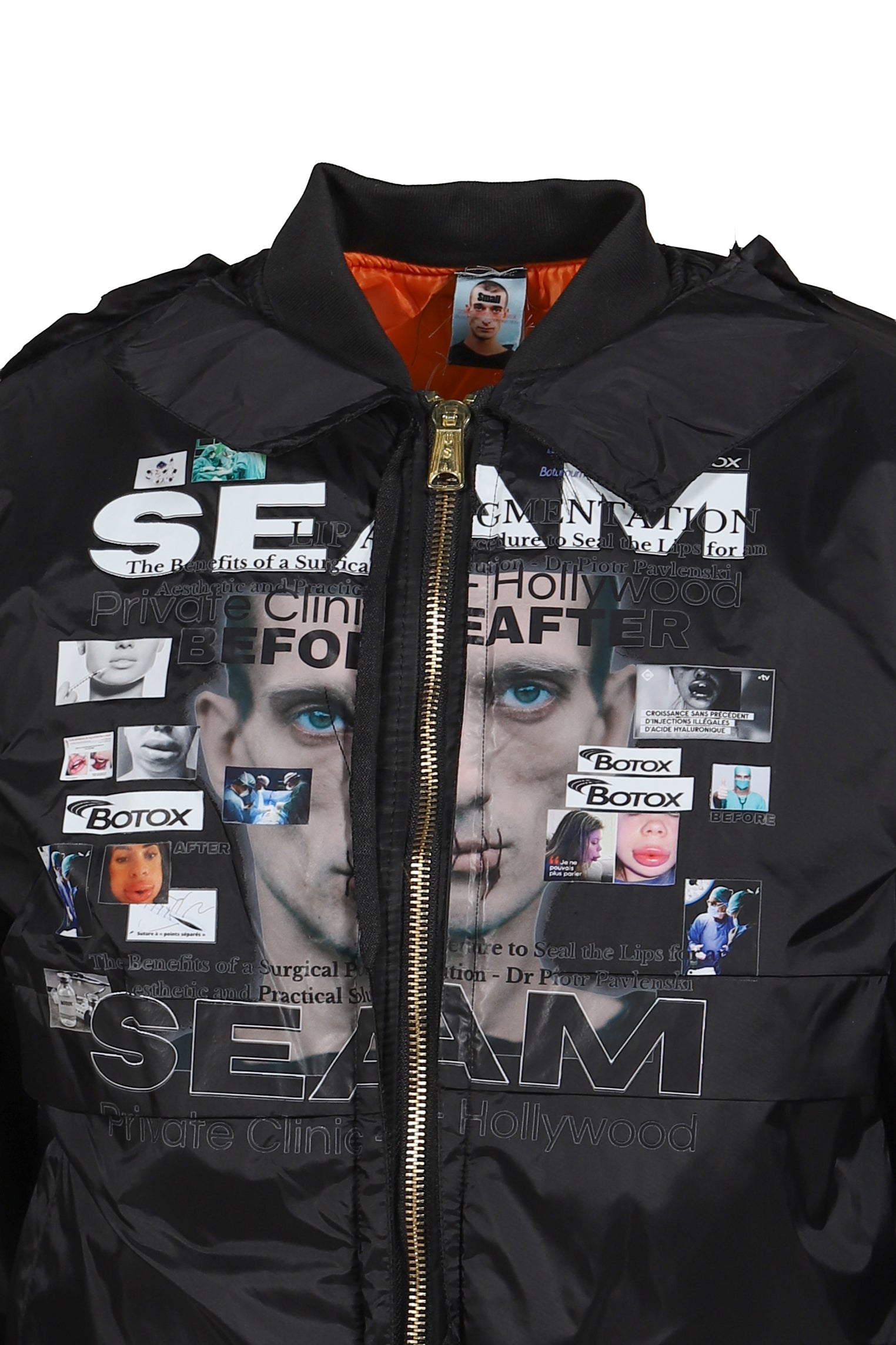 SEAM WINBREAKER - BOMBER JACKET / BLK