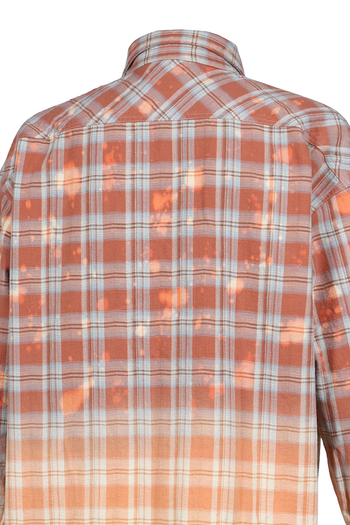 COTTON FLANNEL CHECK BLEACH SHIRT / RED