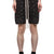 PAISLEY KNIT SHORTS / BLK