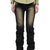 LOOSED LEG DENIM PANTS / BLK