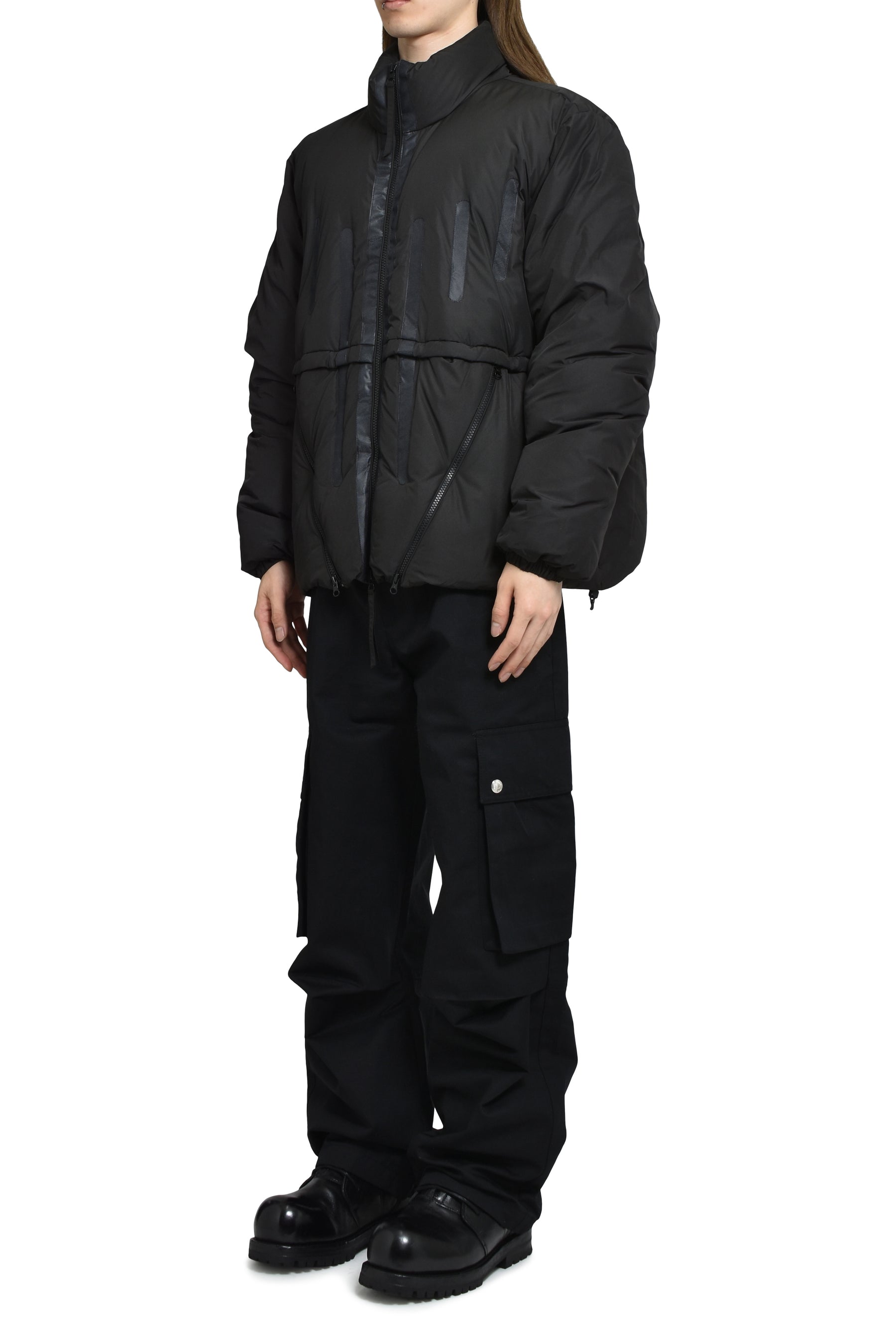 SEAM-SEALED PUFFER JACKET / BLK