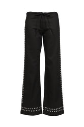DELYA STUDDED TROUSER / BLK