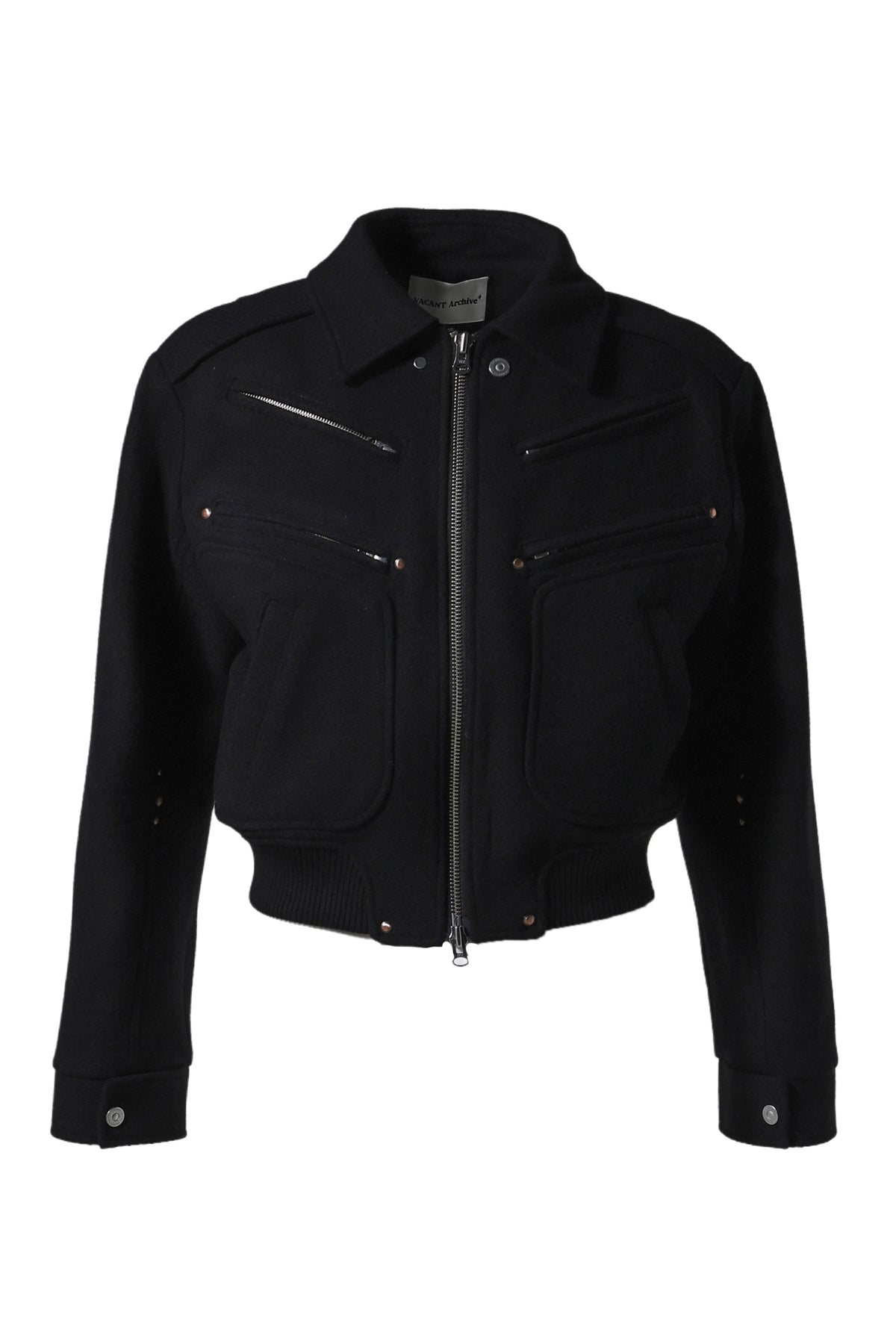 DERECK WOOL BLOUSON JACKET / BLK