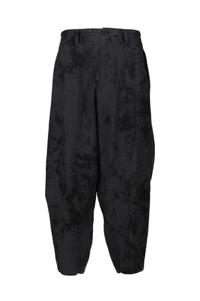 Yohji Yamamoto JACQUARD PANTS / BLK