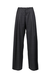 ROLLED WAIST TROUSERS / D.GRY
