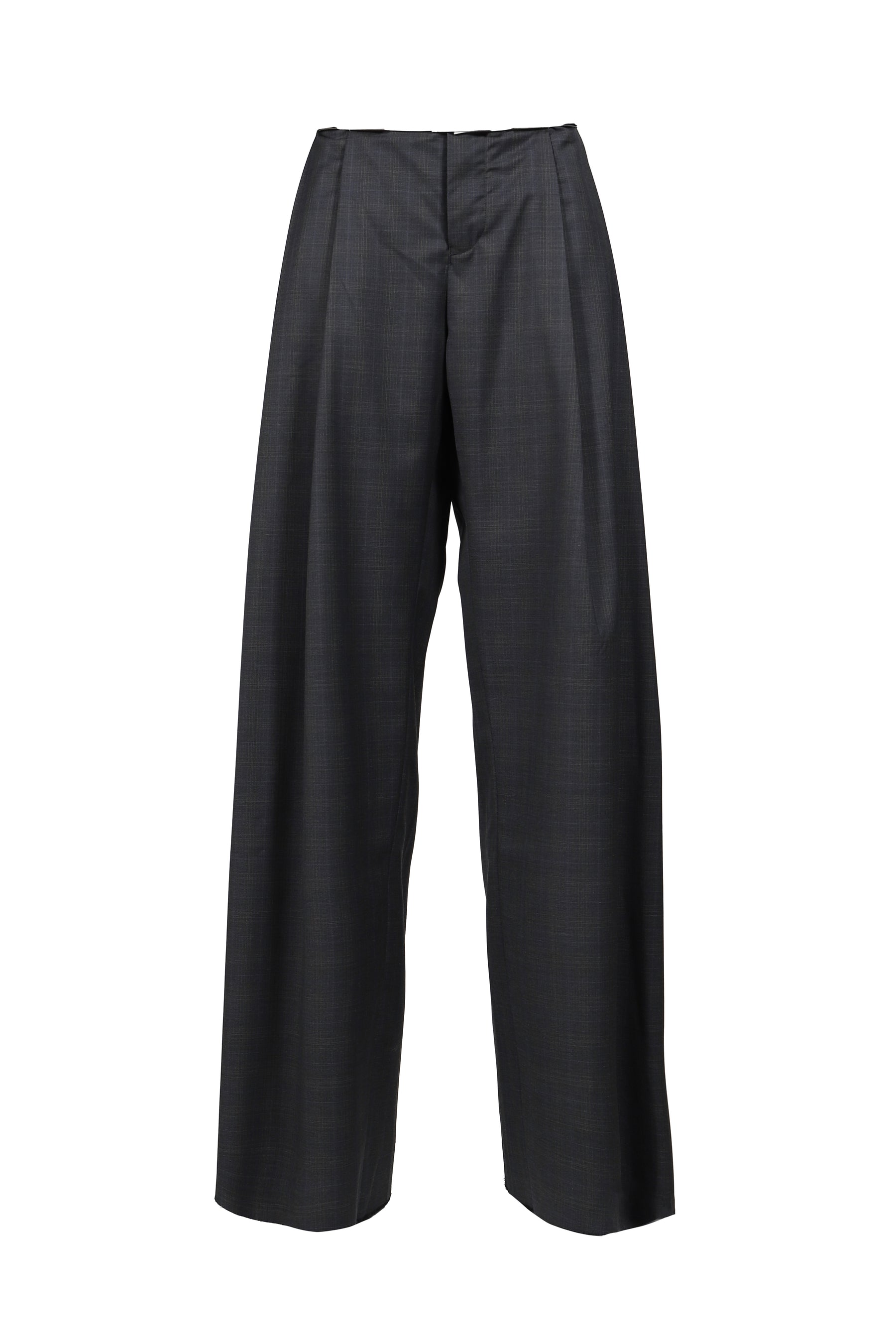 ROLLED WAIST TROUSERS / D.GRY