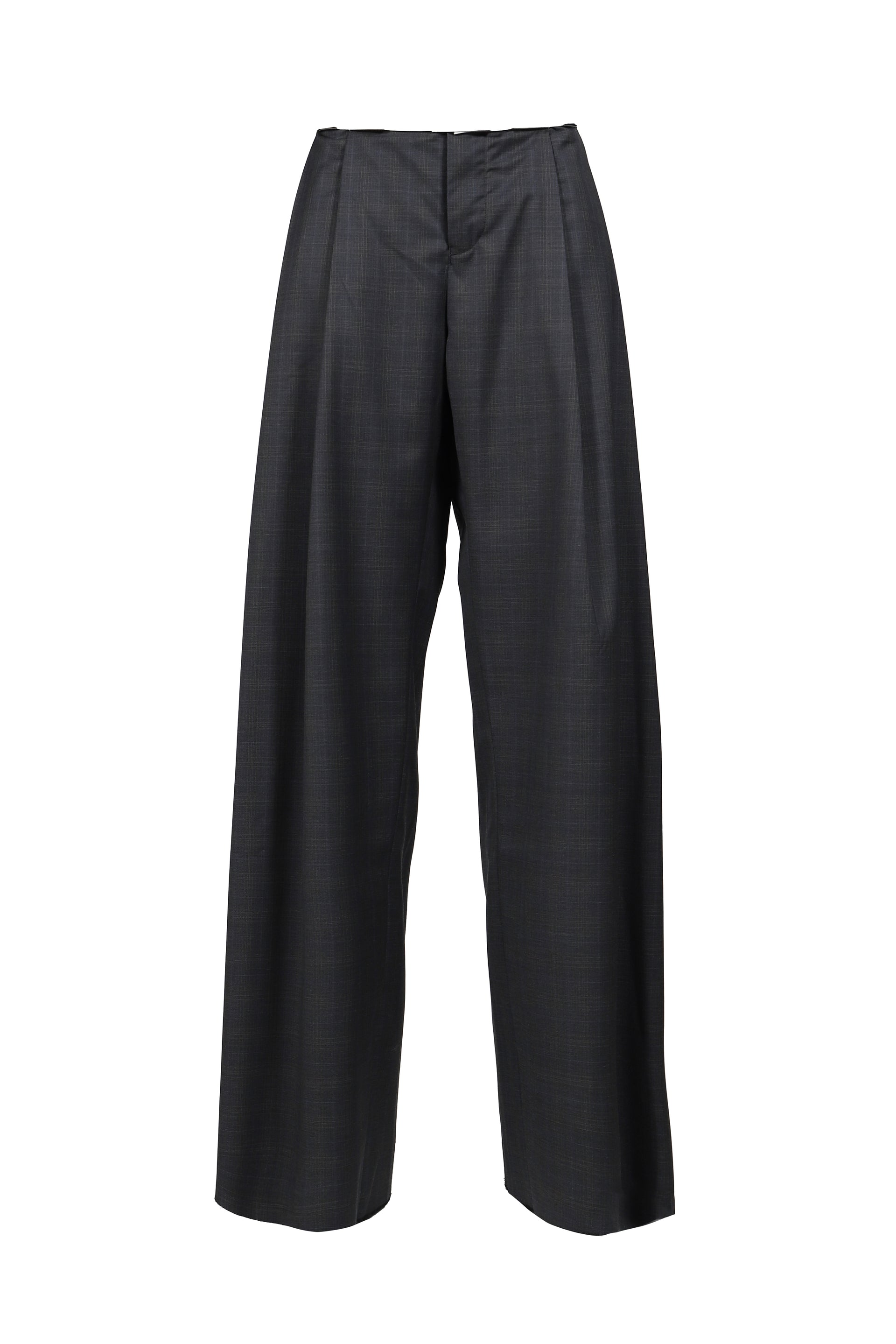 ROLLED WAIST TROUSERS / D.GRY