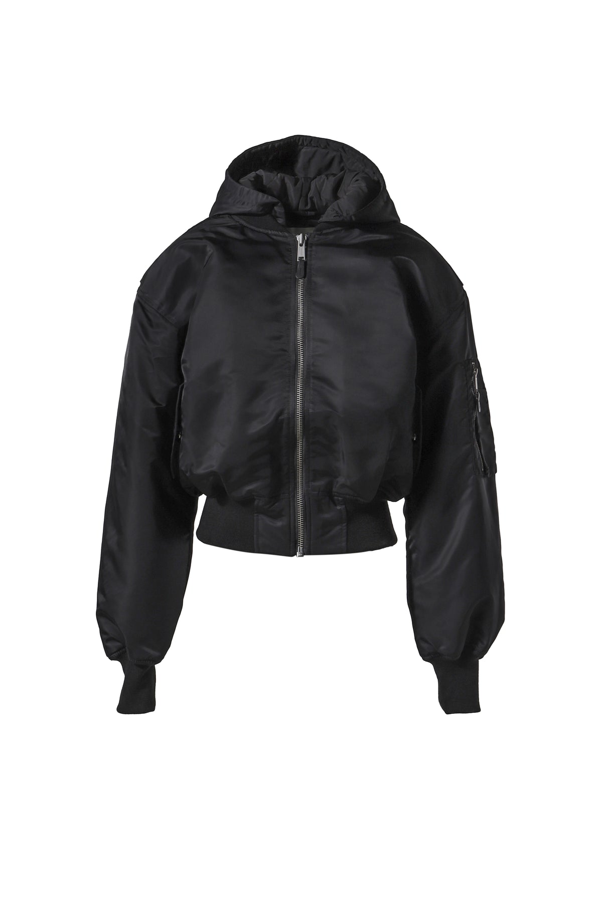 HOODED BROAD BOMBER / OIL