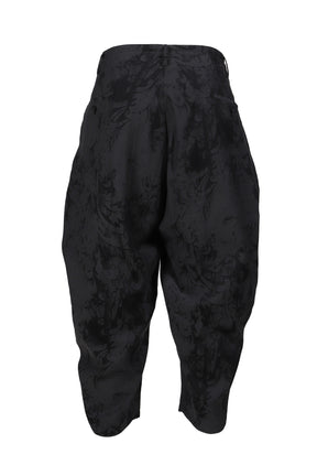 Yohji Yamamoto JACQUARD PANTS / BLK