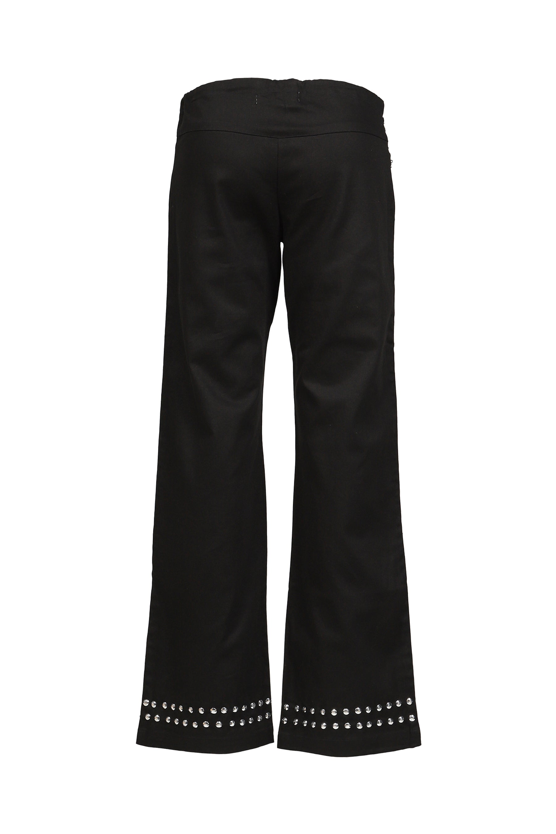 DELYA STUDDED TROUSER / BLK