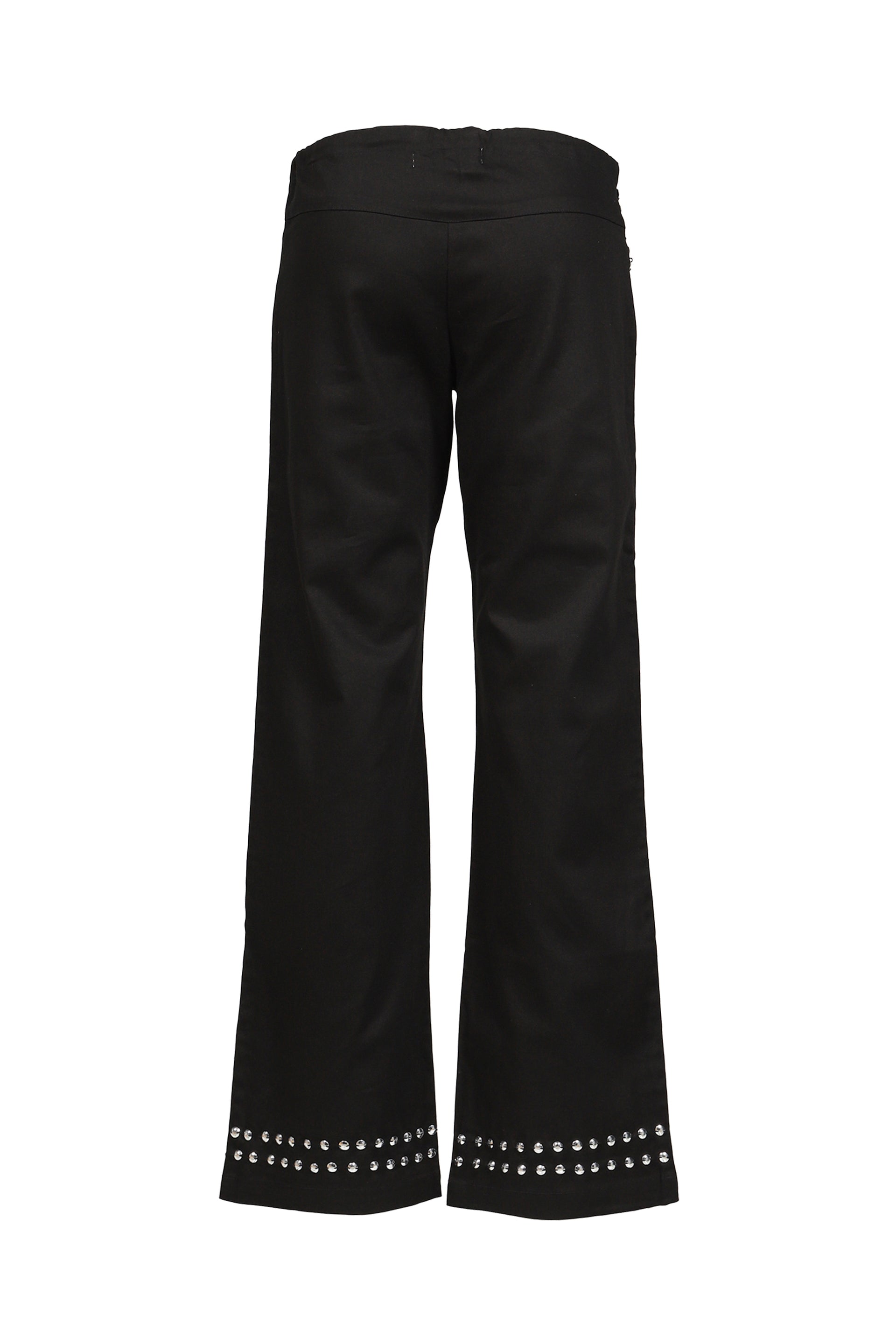 DELYA STUDDED TROUSER / BLK