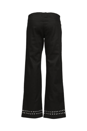 DELYA STUDDED TROUSER / BLK