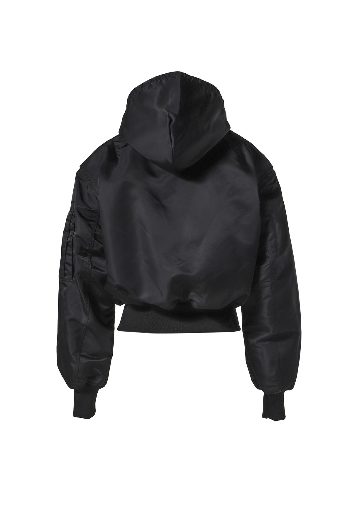 HOODED BROAD BOMBER / OIL