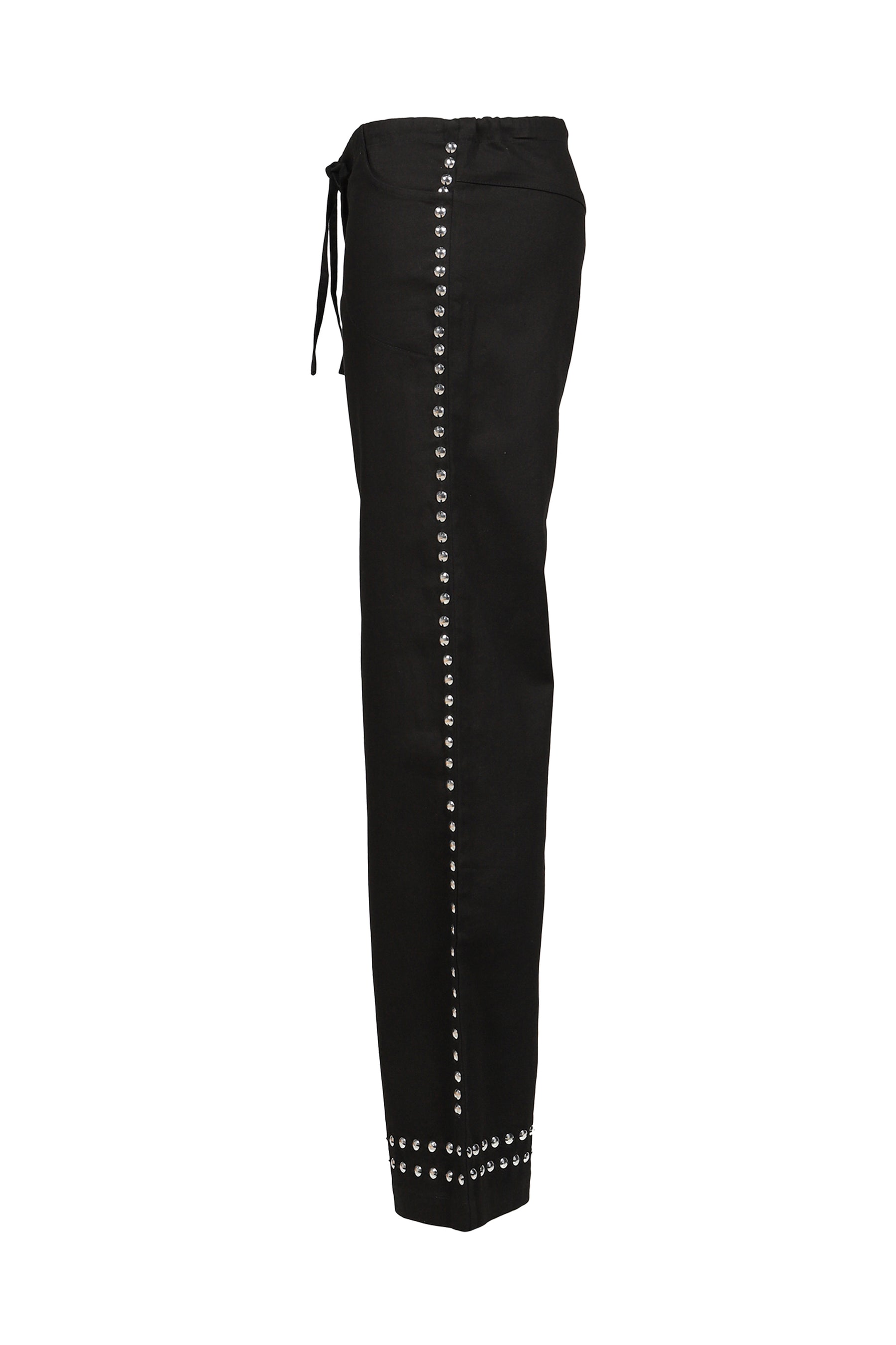 DELYA STUDDED TROUSER / BLK