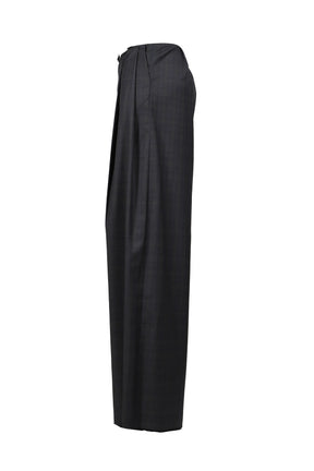 ROLLED WAIST TROUSERS / D.GRY