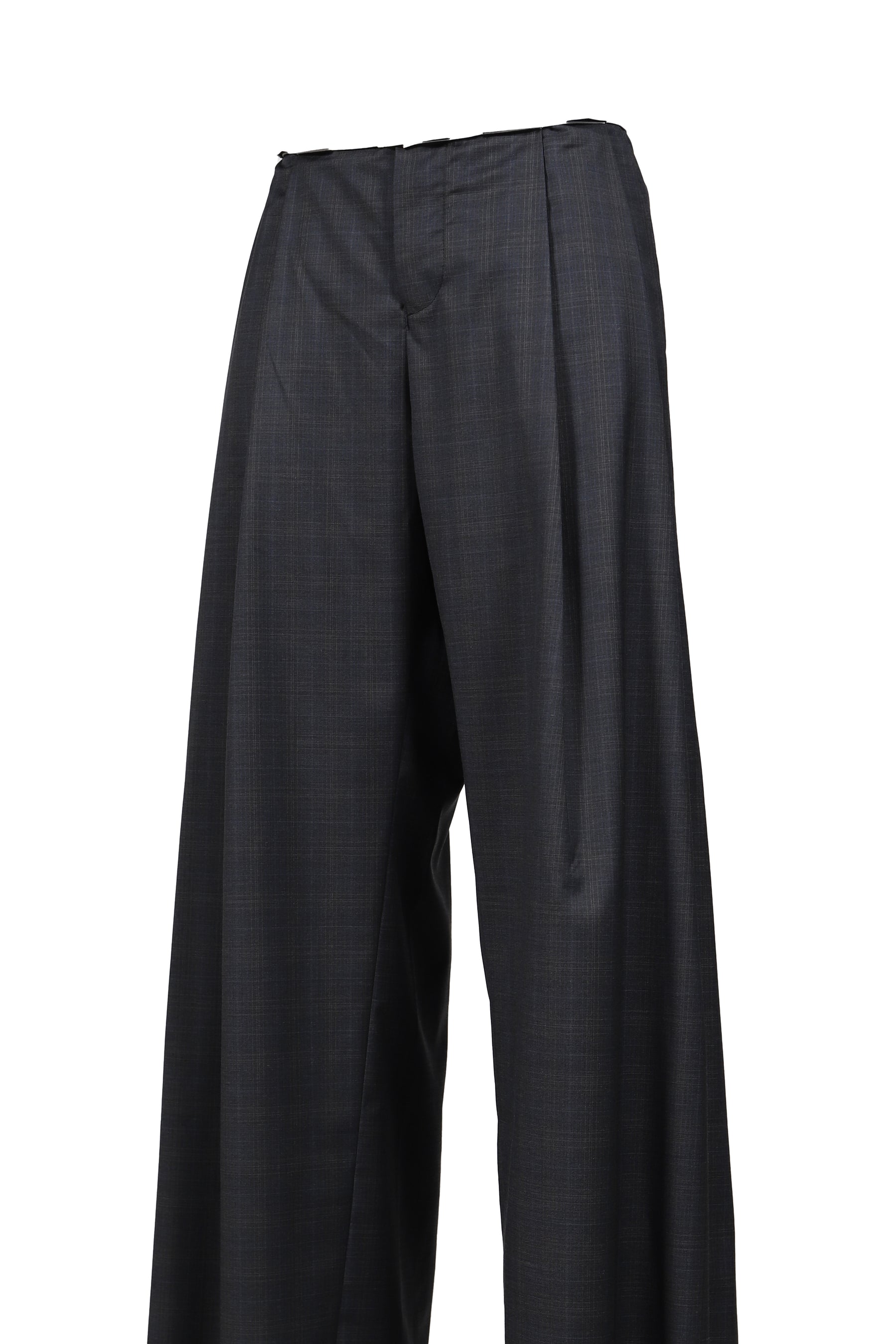 ROLLED WAIST TROUSERS / D.GRY
