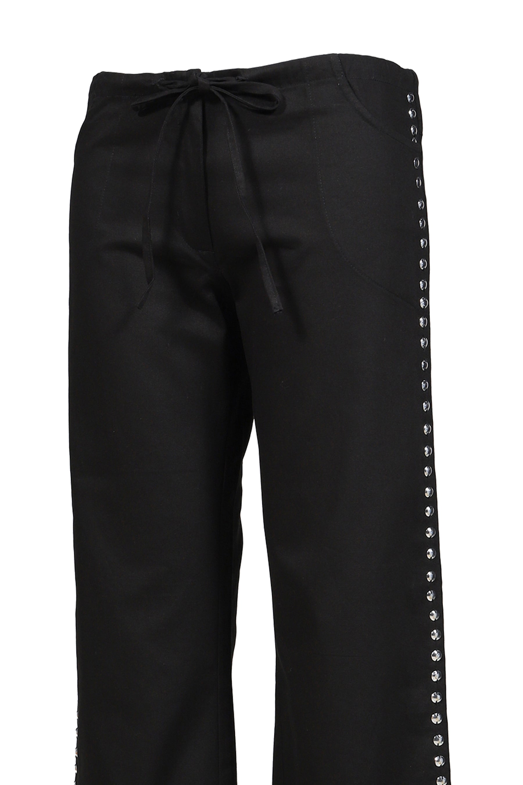 DELYA STUDDED TROUSER / BLK