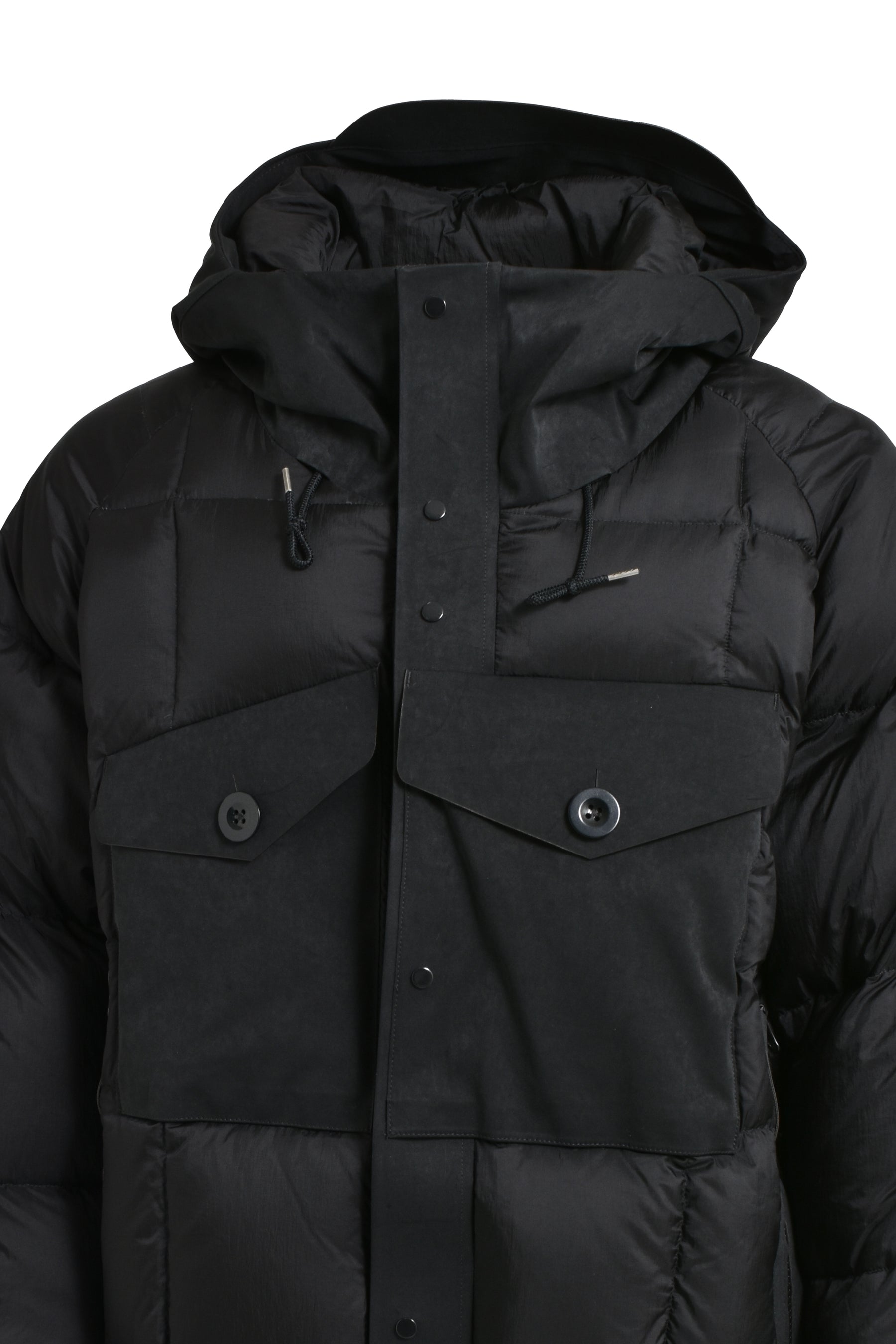 TANKER COMBO DOWN JACKET / BLK