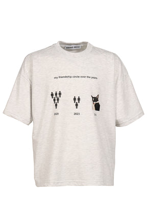 FRIENDSHIP TEE(EXCLUSIVE) / GRY