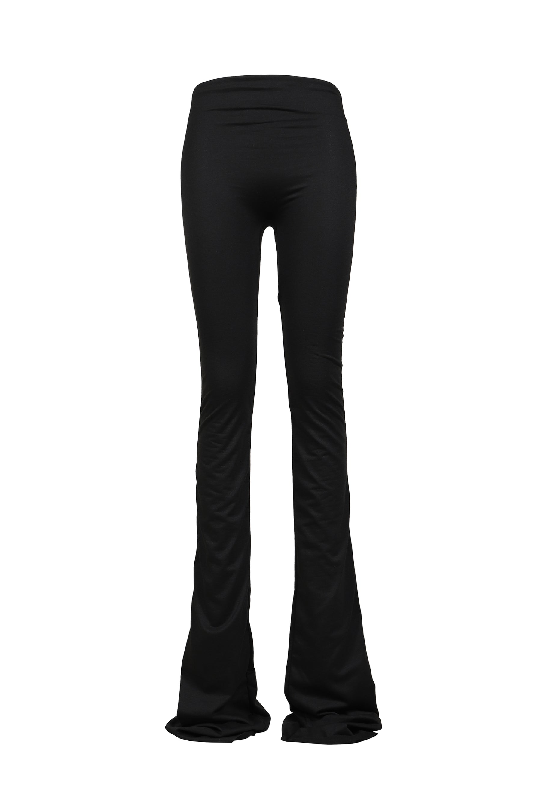 RUCHED TRIPLE SEAM PANT / BLK