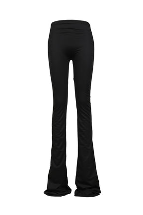 RUCHED TRIPLE SEAM PANT / BLK