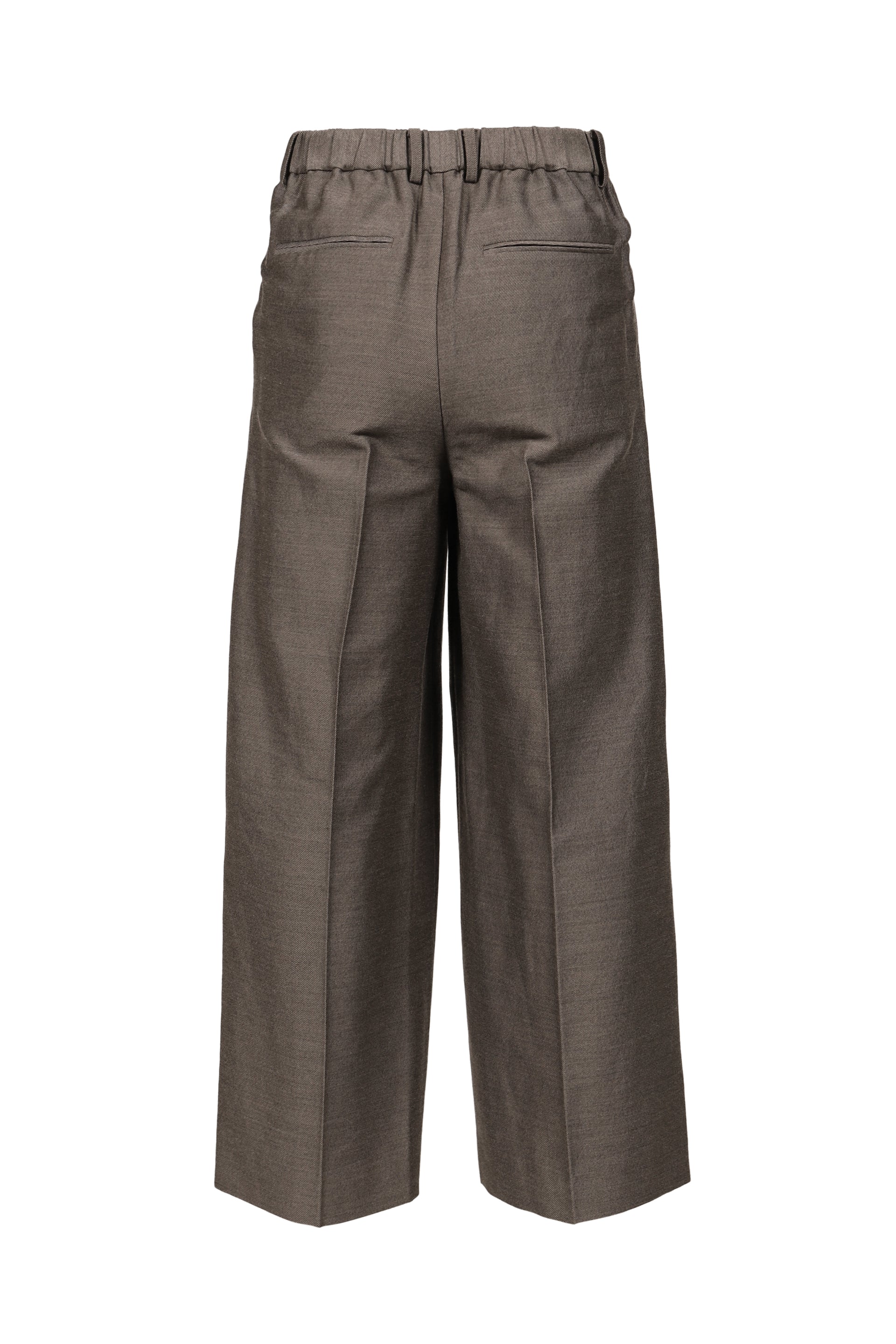 TWO-TUCK WIDE TROUSERS / BRW
