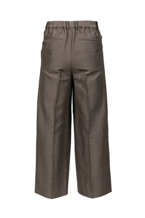 TWO-TUCK WIDE TROUSERS / BRW