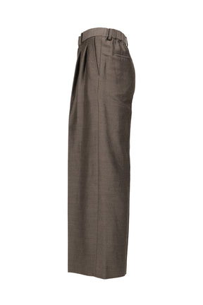 TWO-TUCK WIDE TROUSERS / BRW