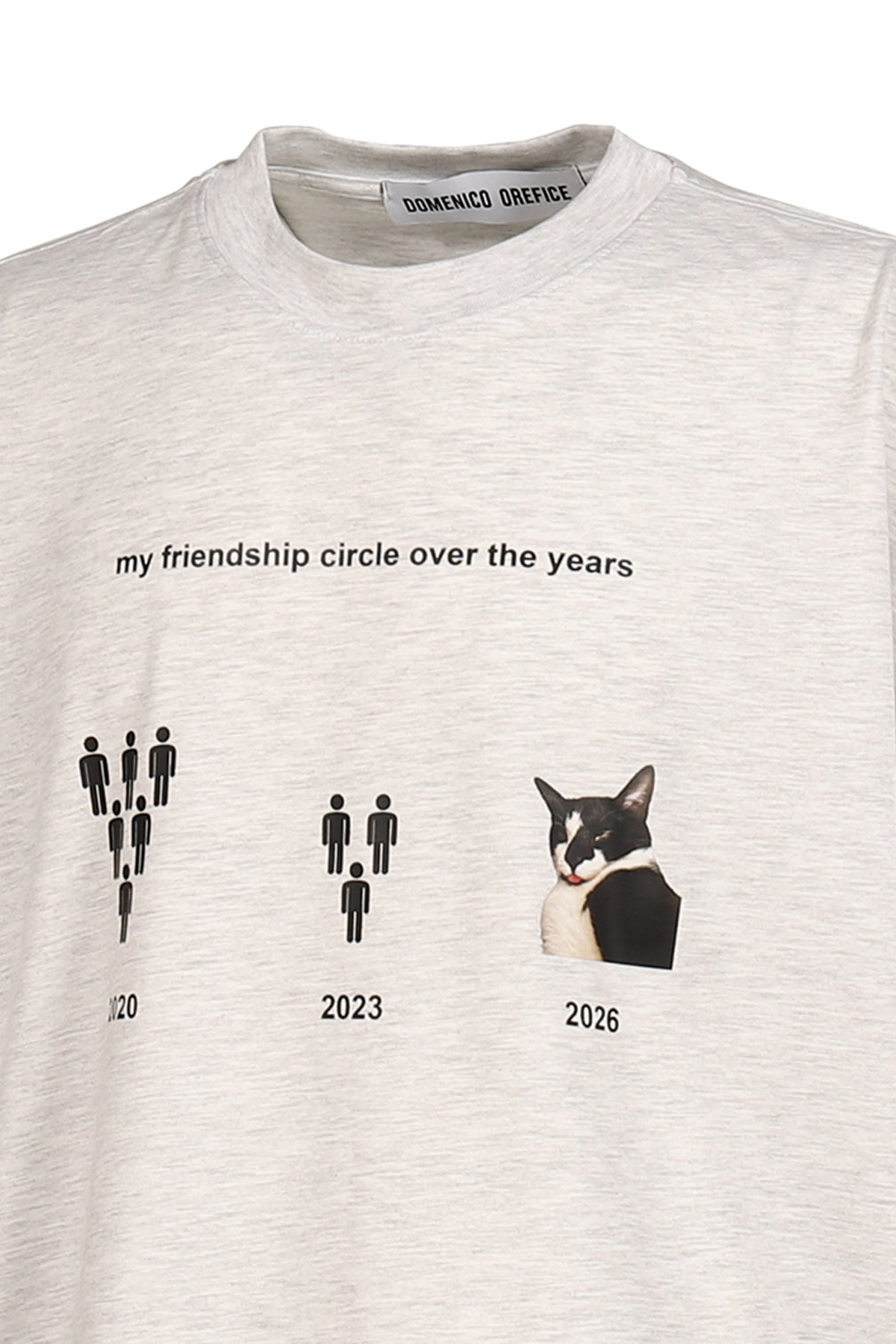 FRIENDSHIP TEE(EXCLUSIVE) / GRY