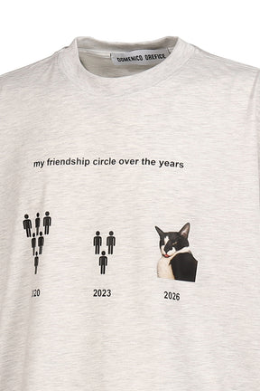 FRIENDSHIP TEE(EXCLUSIVE) / GRY