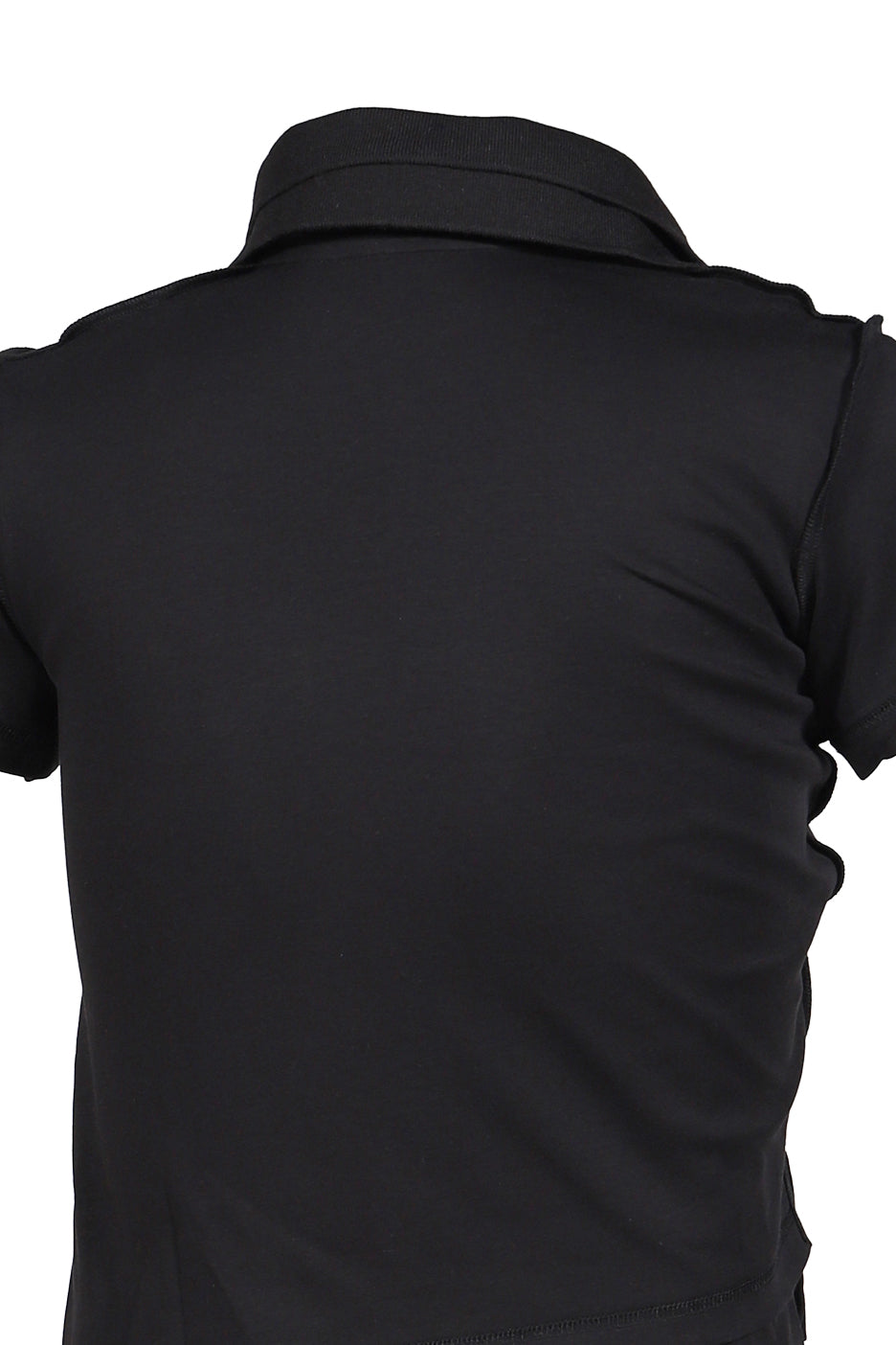 SHRUNKEN DOUBLE POLO / BLK