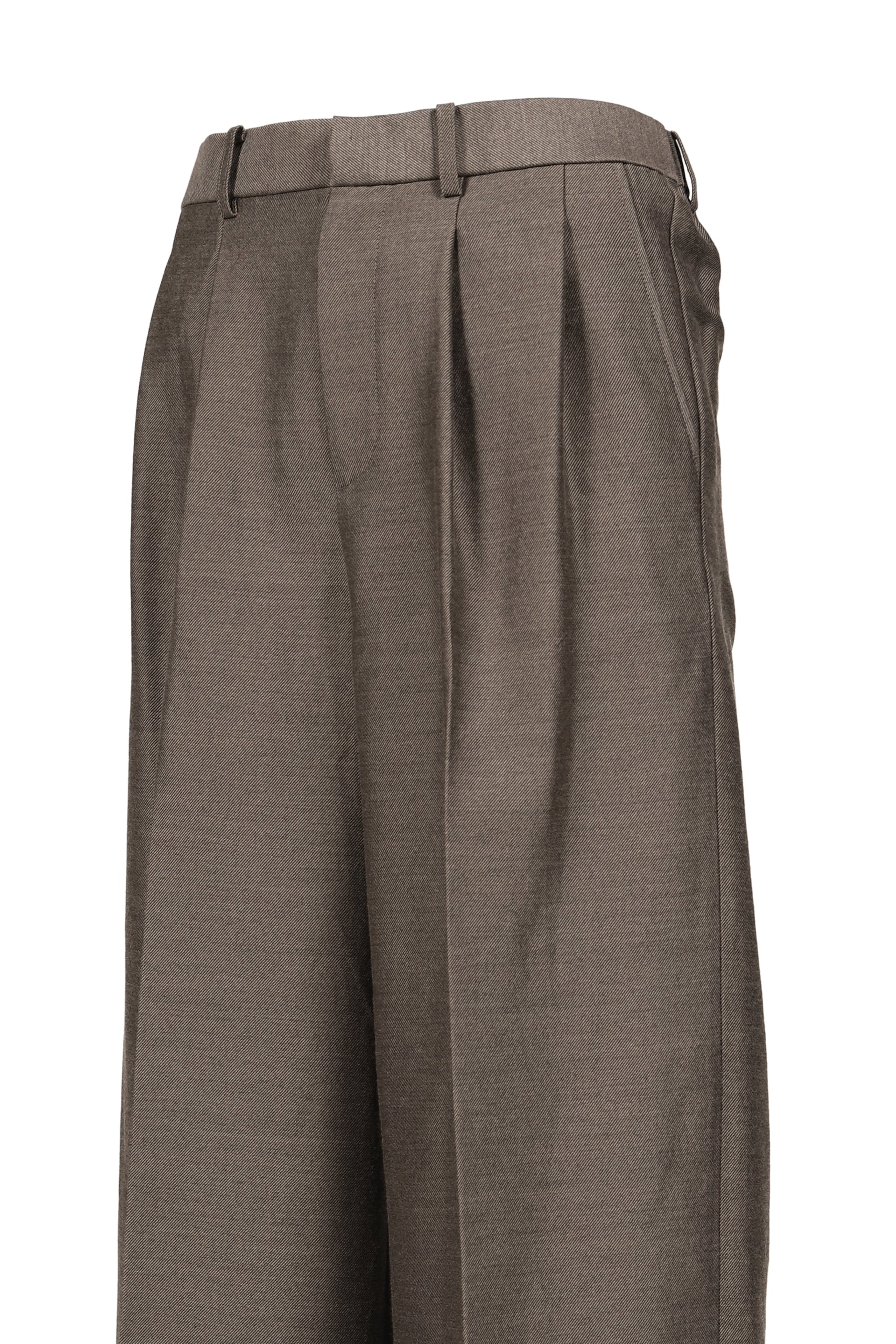 TWO-TUCK WIDE TROUSERS / BRW