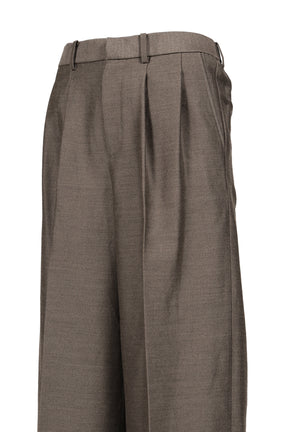 TWO-TUCK WIDE TROUSERS / BRW