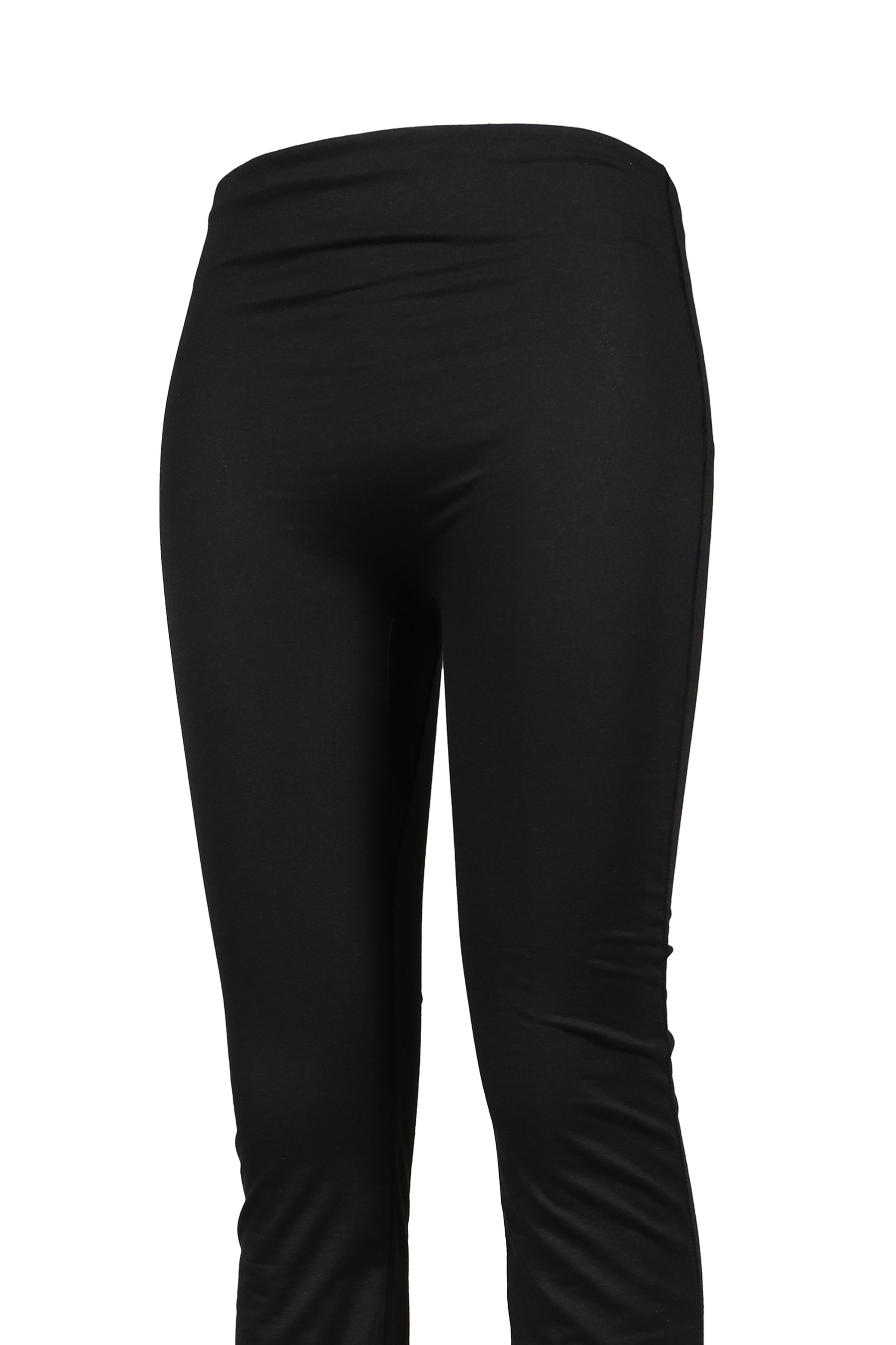 RUCHED TRIPLE SEAM PANT / BLK