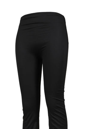 RUCHED TRIPLE SEAM PANT / BLK