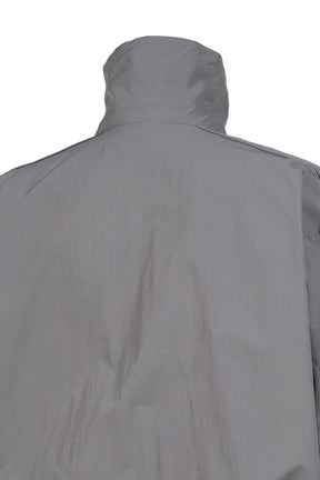 STAND COLLAR JACKET / FLAT MEDIUM GRY