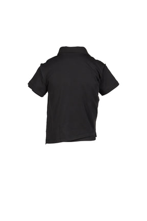 SHRUNKEN DOUBLE POLO / BLK