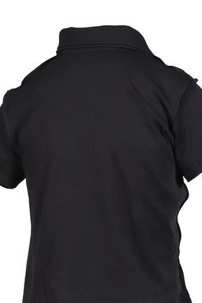 SHRUNKEN DOUBLE POLO / BLK