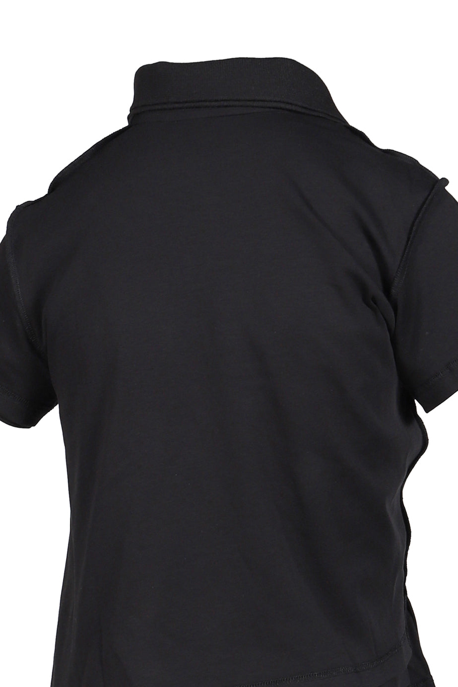 SHRUNKEN DOUBLE POLO / BLK
