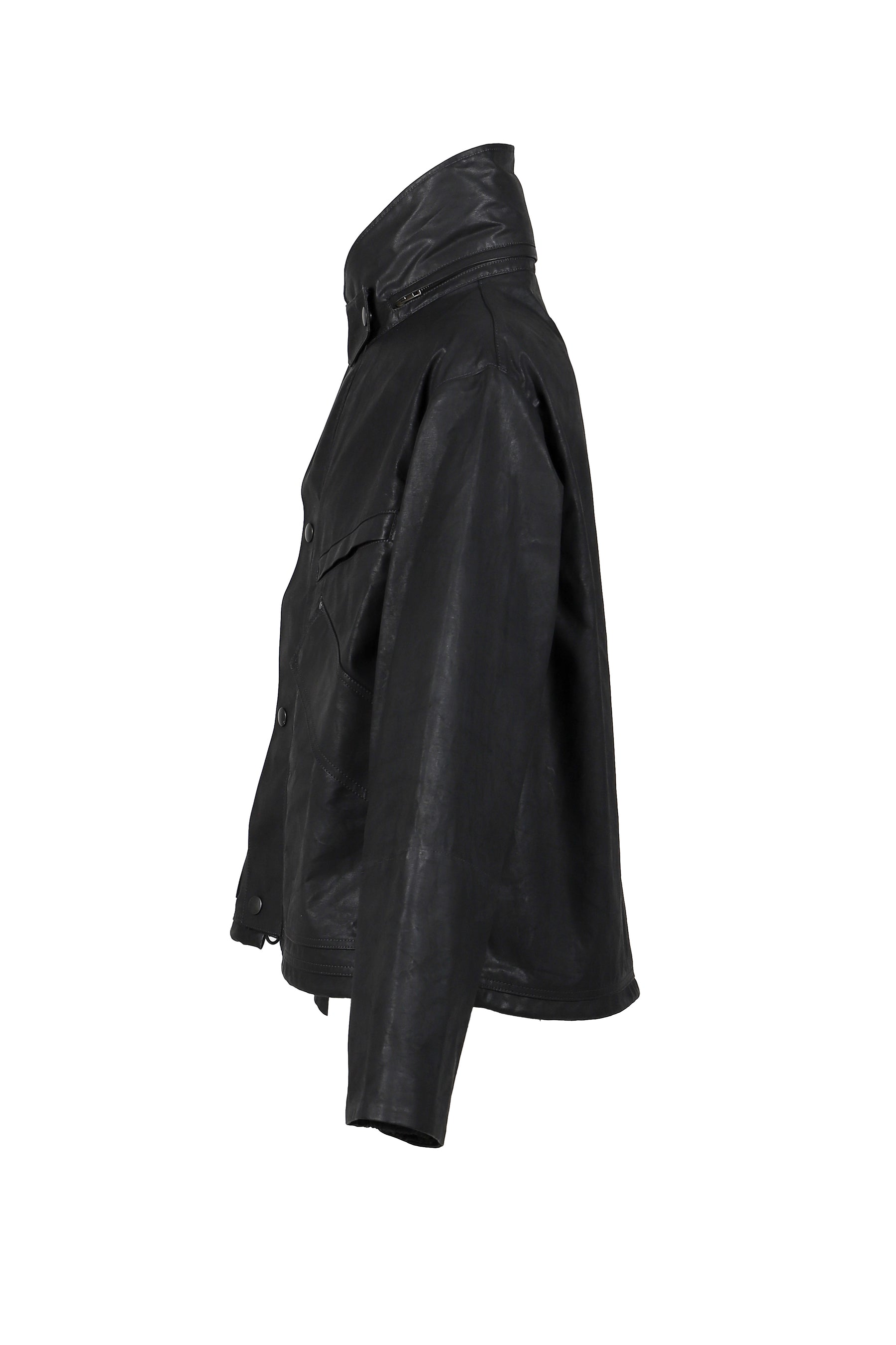 SHORT RAIN JACKET / ONYX BK