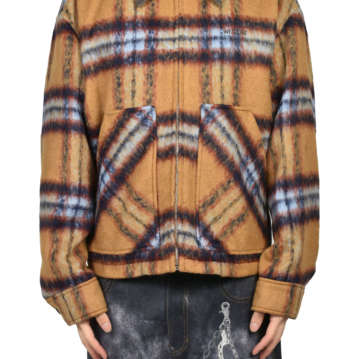 We11done ウェルダン FW26 CAMEL CHECK PATTERN JACKET / CAMEL