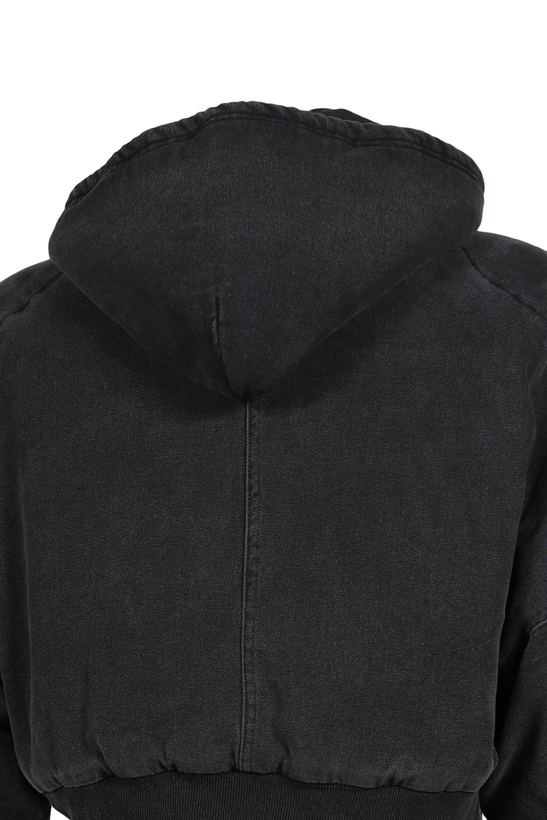BERLIN CROPPED BOMBER JACKET / WASHED BLK