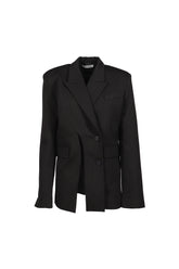 SIGNATURE SPLIT BLAZER / BLACK