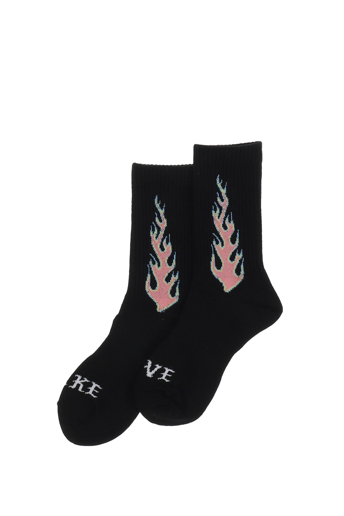 FLAME SOCKS / BLK PNK