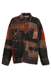 RAIN JACKET SUEDE COLLAR / BRW