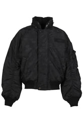 MELTING DAISIES'' BOMBER / BLK