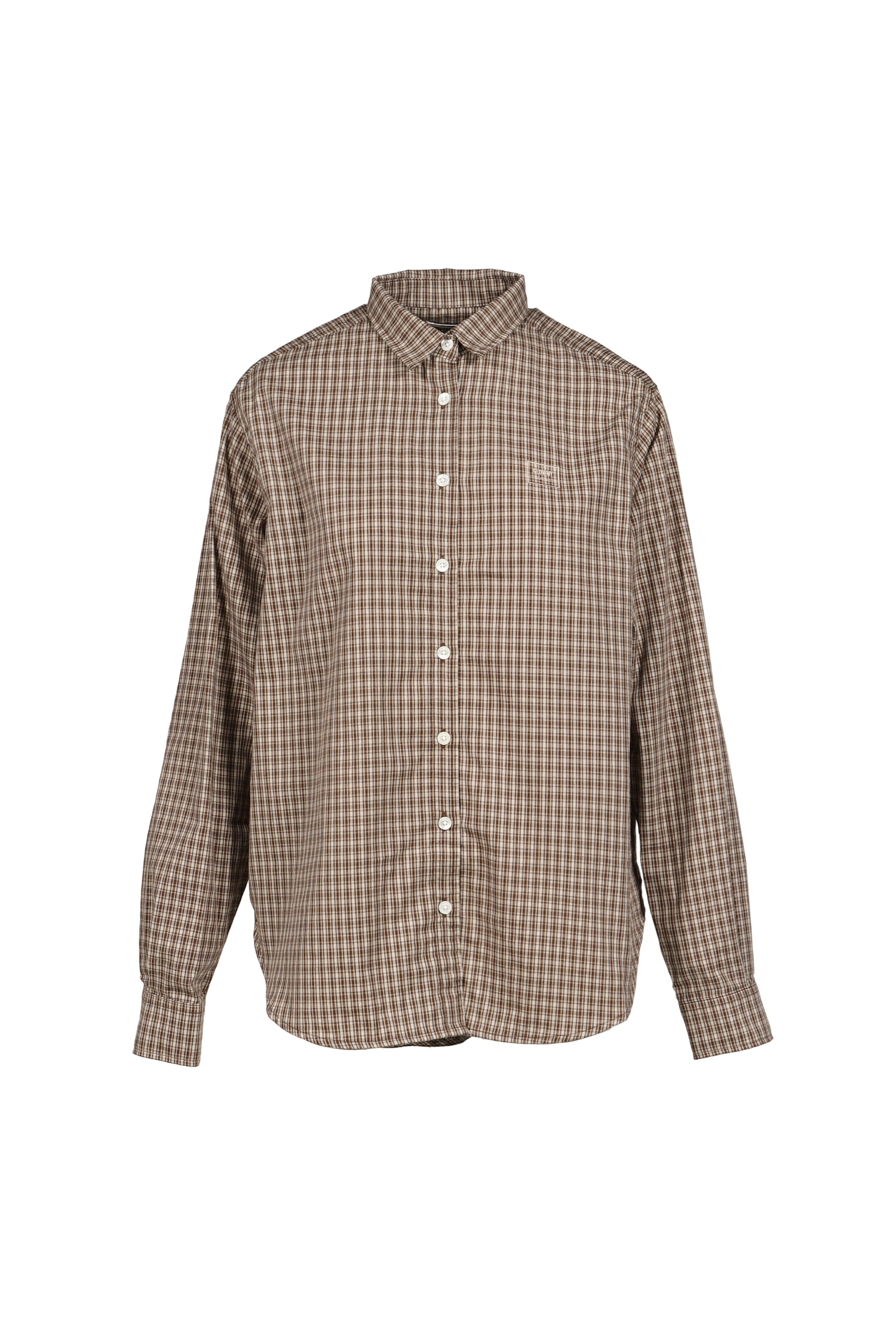 G CLASSIC EMBROIDERED BUTTON-UP SHIRT / BRW