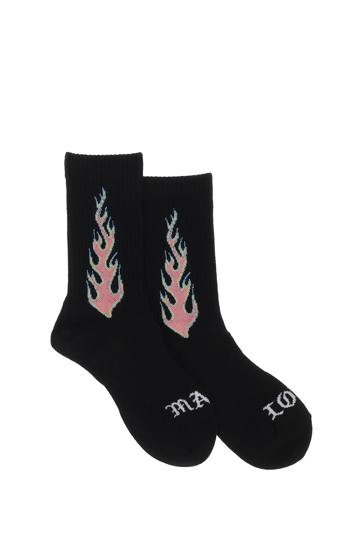 FLAME SOCKS / BLK PNK