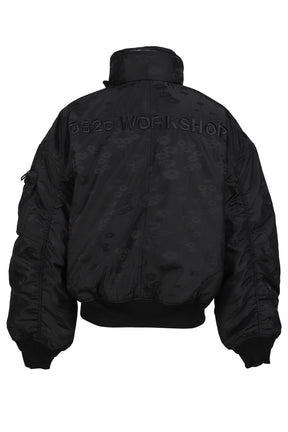 MELTING DAISIES'' BOMBER / BLK