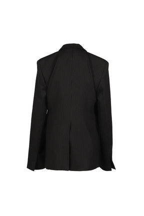 SIGNATURE SPLIT BLAZER / BLACK